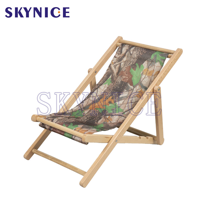 Kids Wooden Sling Back Beach Chairs