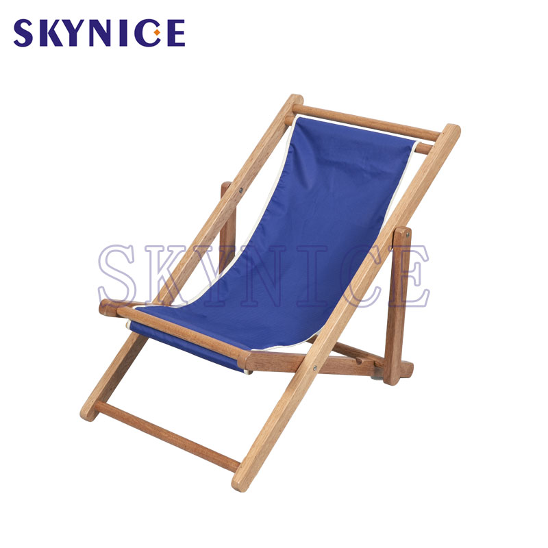 Kids Wooden Canvas Sling Beach Chair