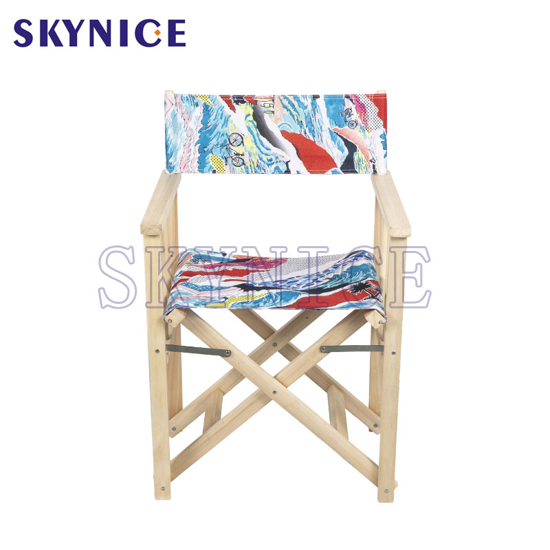 Wood Folding Beach Director Chairs