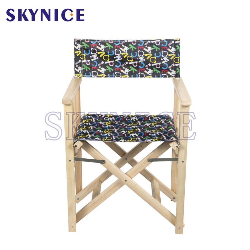 Factory Customized Wooden Folding Director Chair