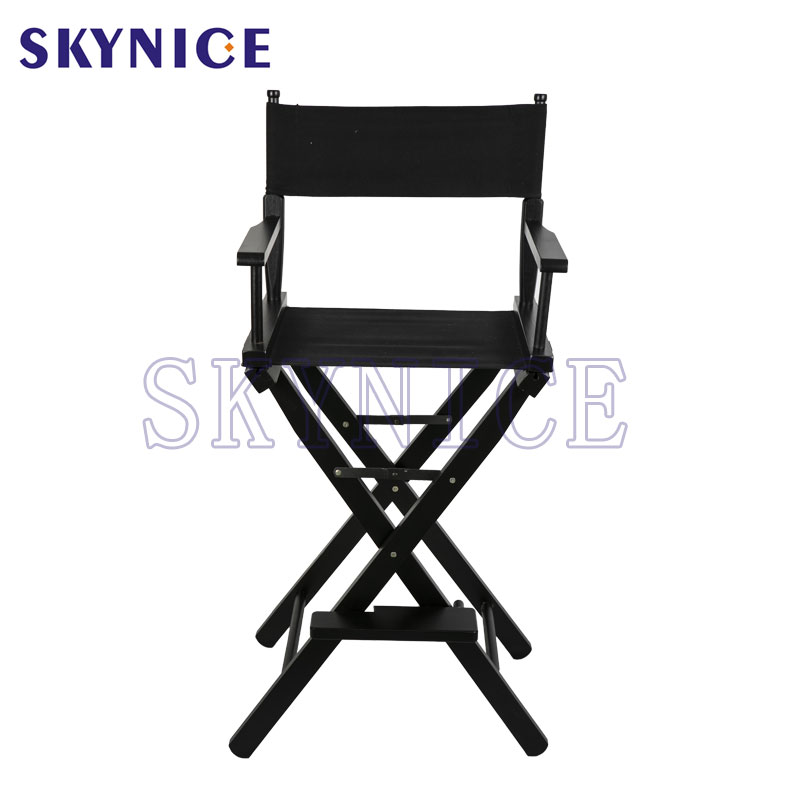 Bar Durable Wooden Folding Black Director Chair