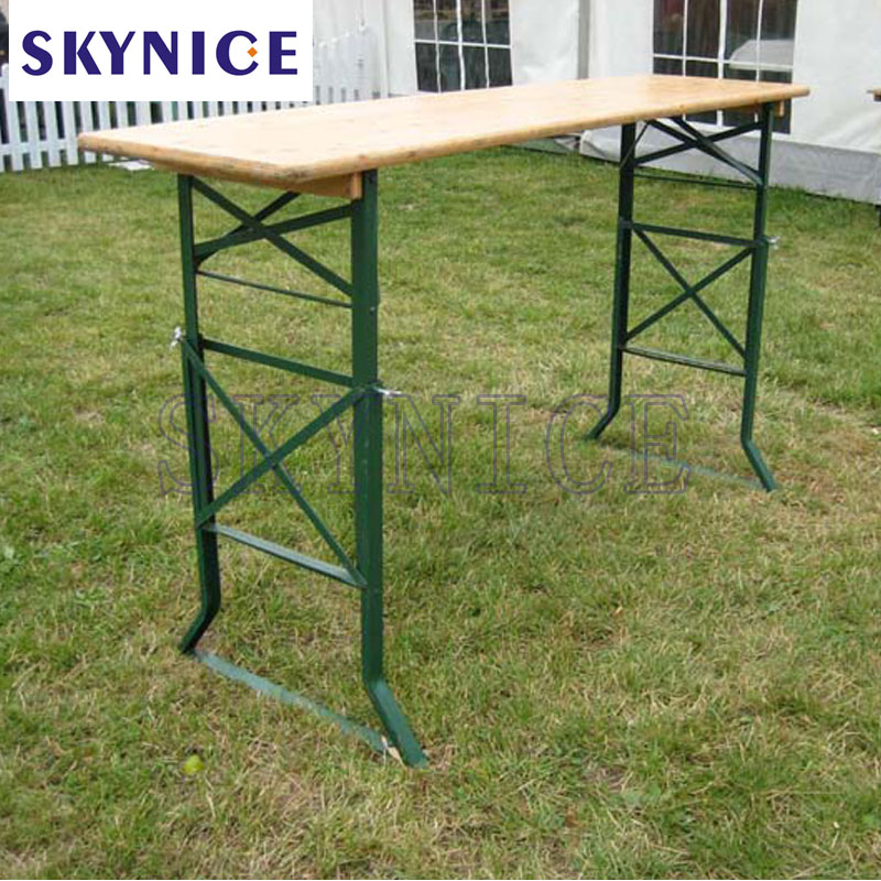 Outdoor Folding Furniture Wood Beer Table Sets