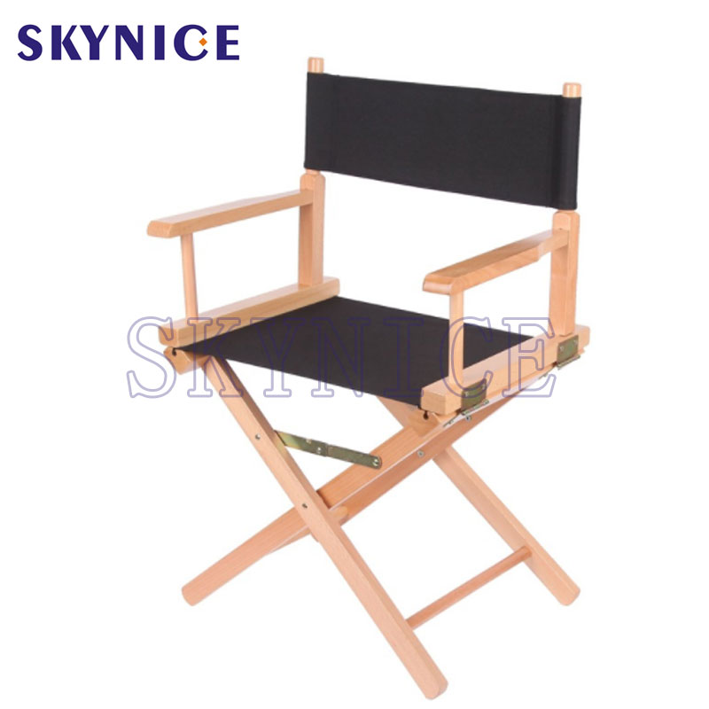 100% Polyester Oxford Cloth Seat Fabric Wooden Director Chair