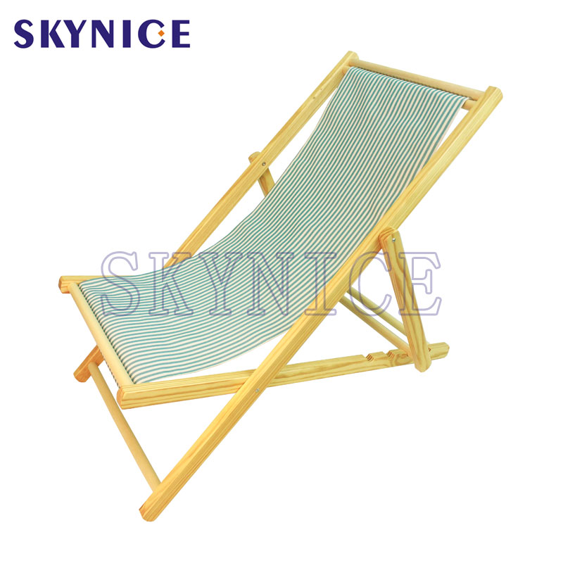 Outdoor Fishing Or Camping Folding Wooden Beach Chairs