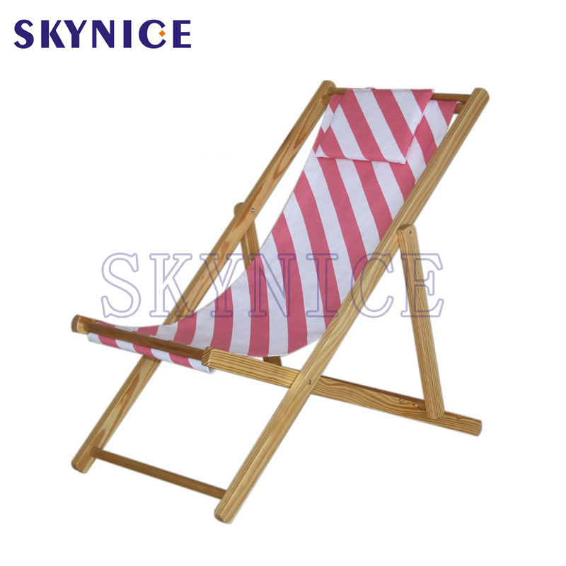 Canvas Folding Wood Patio Chairs