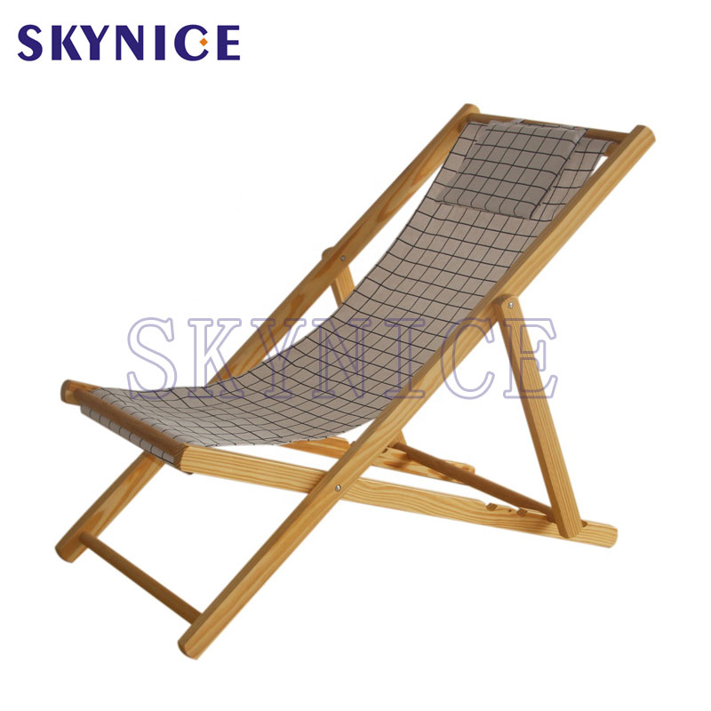 Deck Pool Garden Wooden Beach Chair