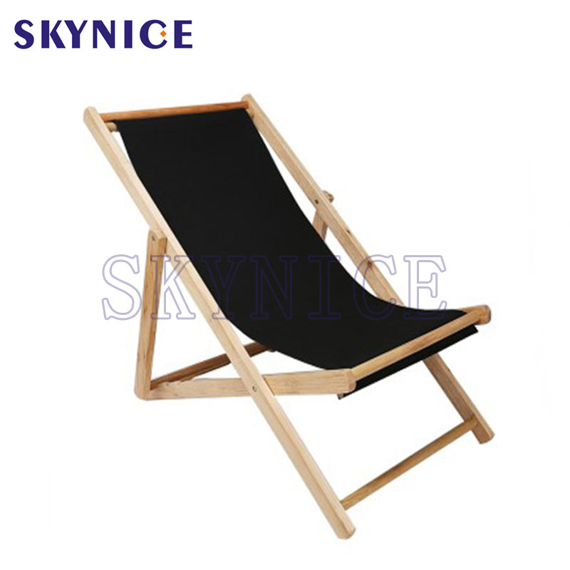 Wooden Fishing Chair Sun Lounge Deckchair