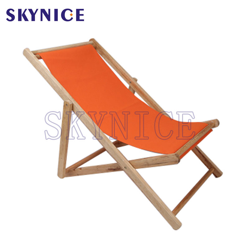 2020 New Products Outside Wooden Sun Lounger Chair