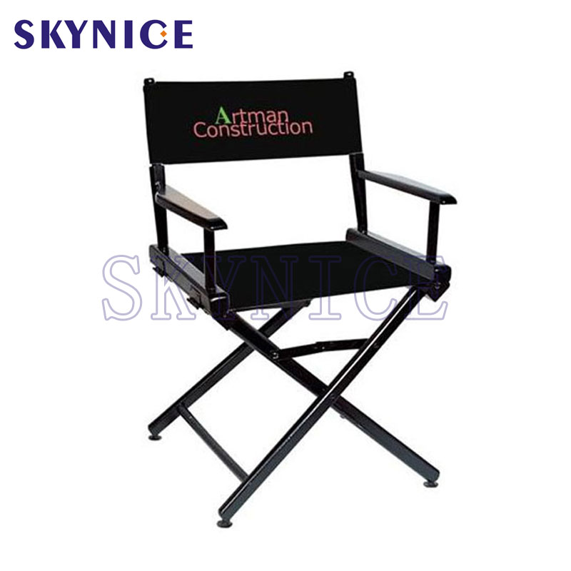 Natural Frame Custom Wooden Foldable Director Chair With LOGO