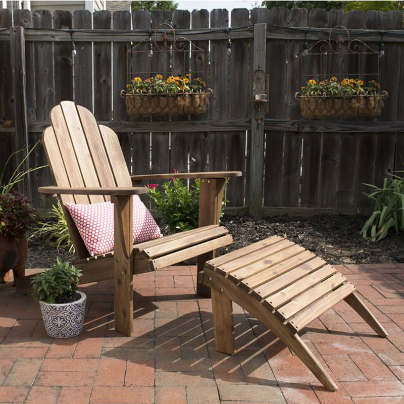 PatioFestival Wooden Adirondack Chair